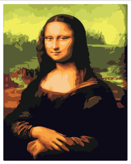 Mona Lisa számfestő készlet
