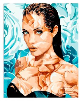 Angelina Jolie számfestő készlet